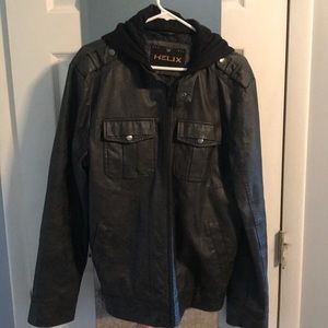 Helix pleather jacket (L)